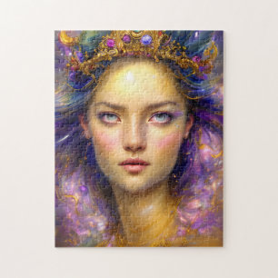 Pretty Princess Warrior Ethereal Goddess Jigsaw Puzzle
