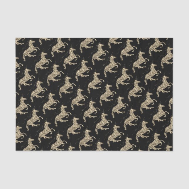 Pretty Prismatic  unicorn trendy tissue paper (Front)