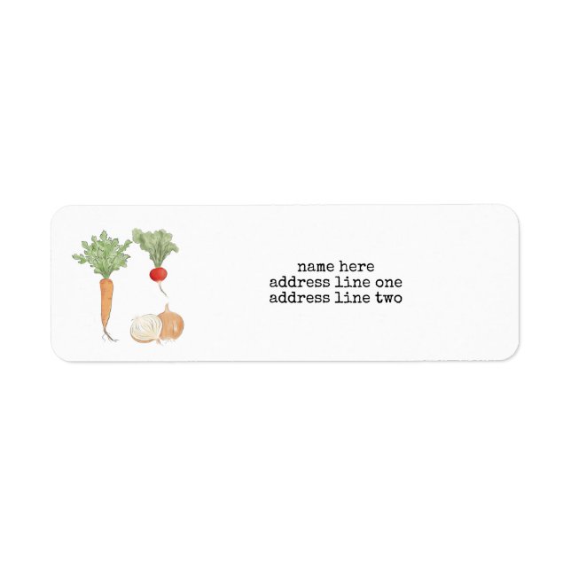 Pretty Produce Return Address Label (Front)