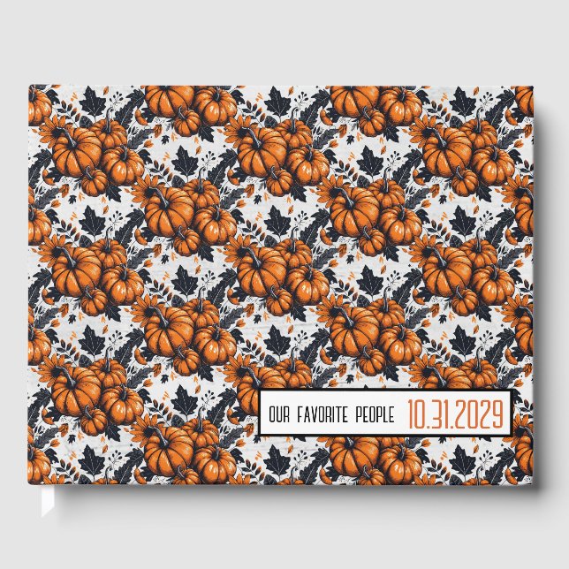 Pretty Pumpkins Guest Book (Front)