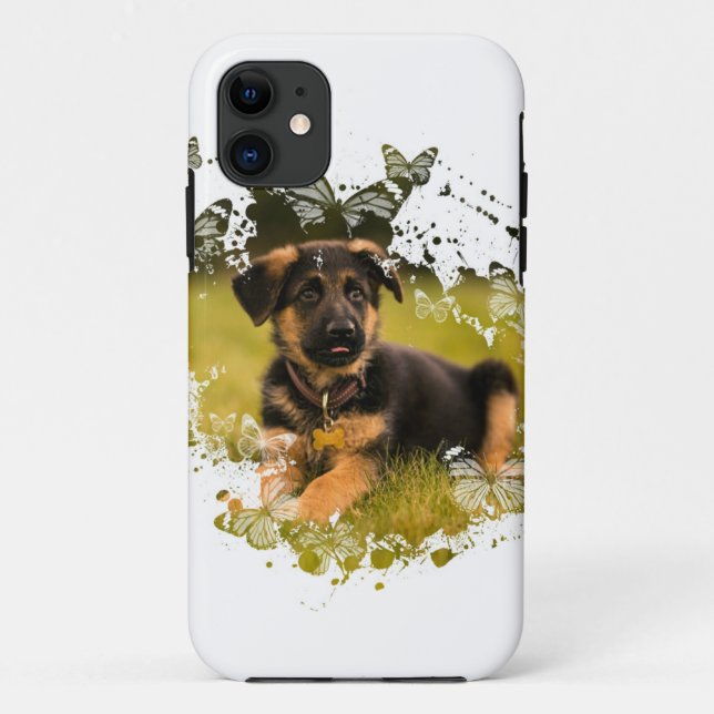 Pretty Puppy Artwork Case-Mate iPhone Case (Back)