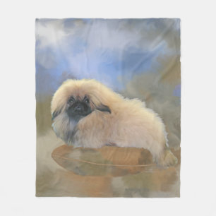 Pretty Puppy Fleece Blanket
