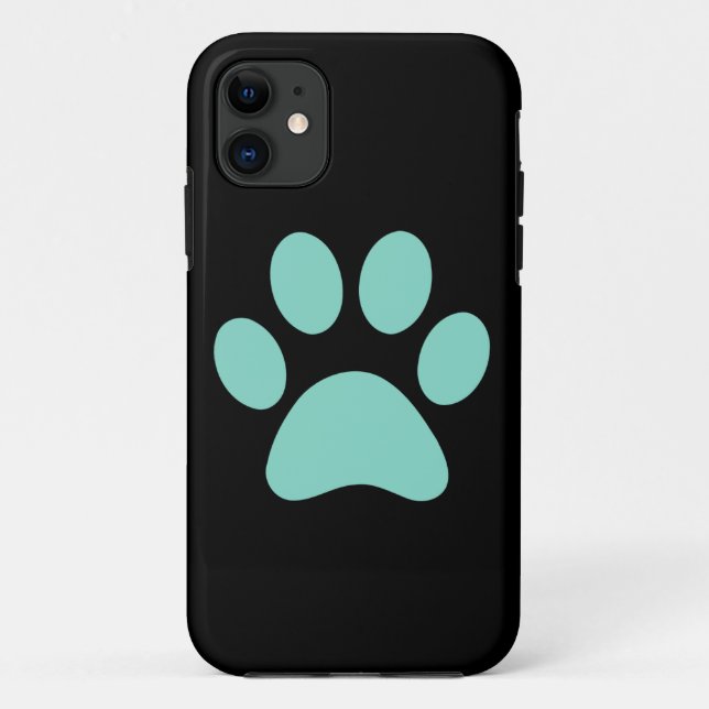 Pretty Puppy Paw Print Case-Mate iPhone Case (Back)