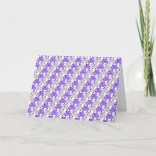 Pretty Purple and Clear Rhinestone Stripe Design Card