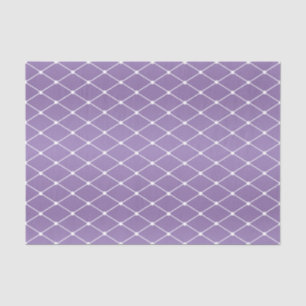 Pretty Purple and Diamond Pattern Tissue Paper