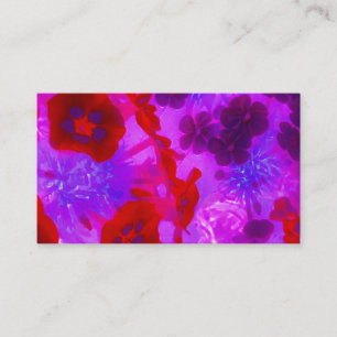Pretty Purple and Red Garden Phlox Flowers Business Card