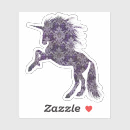 Pretty Purple Boho Unicorn