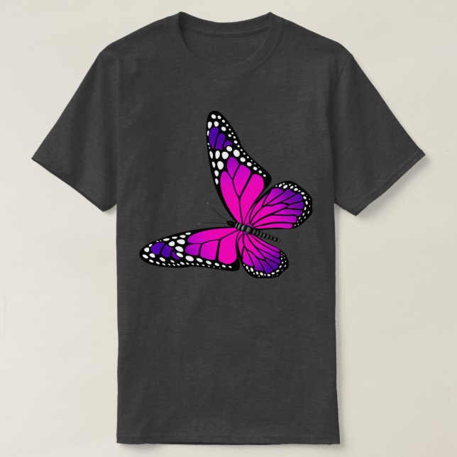 Pretty Purple Butterfly 2 T-Shirt (Design Front)