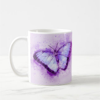 Pretty purple butterfly  coffee mug