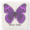 Pretty Purple Butterfly Custom Stone Coaster