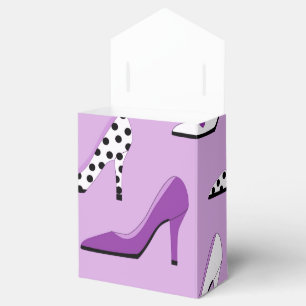 Pretty Purple Deluxe  High Heels Favour Box