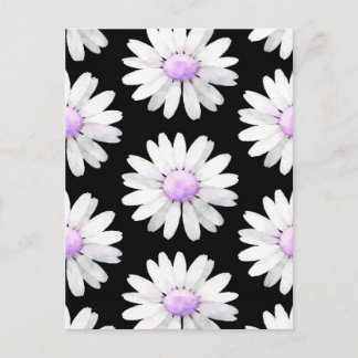 Pretty Purple Dotted Daisy's Postcard