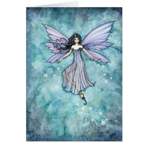 Pretty Purple Fairy Fantasy Art by Molly Harrison