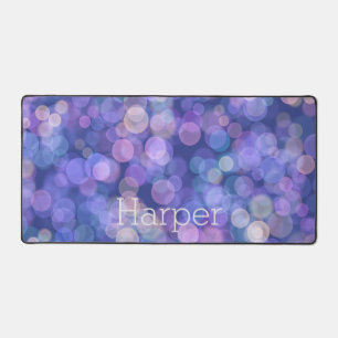 Pretty Purple Floating Colour  Desk Mat