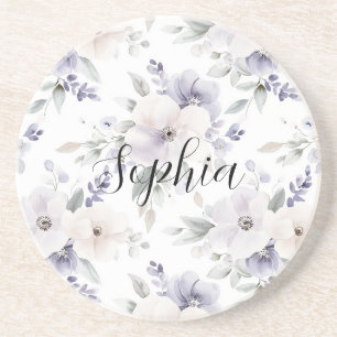 Pretty Purple Flowers Coaster
