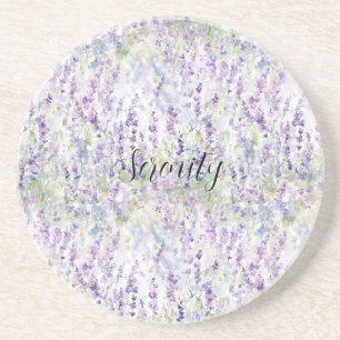Pretty Purple Flowers Coaster