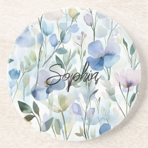 Pretty Purple Flowers Coaster