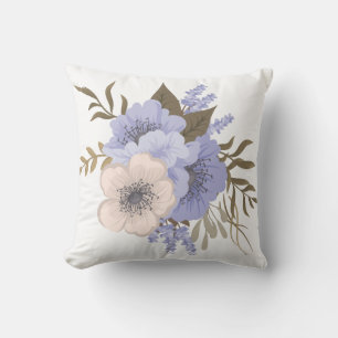 Pretty Purple Flowers Cushion
