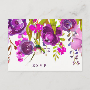 Pretty Purple Flowers Wedding Response