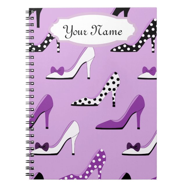 Pretty Purple Heels Notebook (Front)