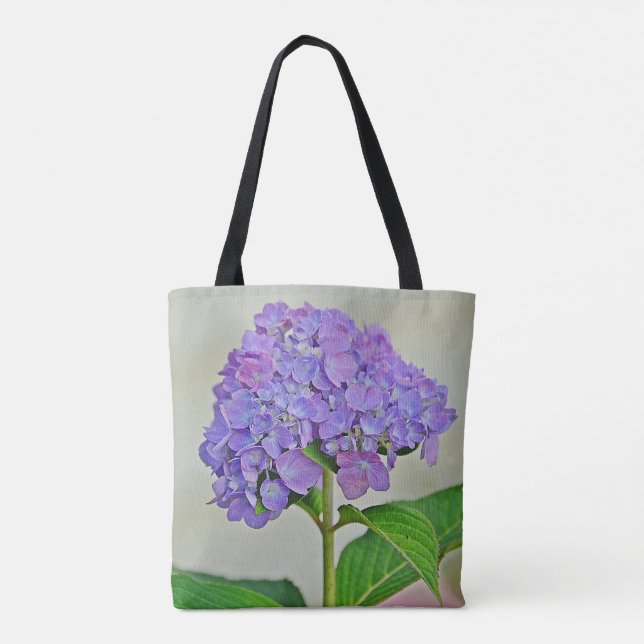 Pretty Purple Hydrangea Tote Bag (Back)
