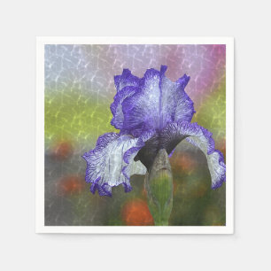 Pretty Purple Iris Napkin