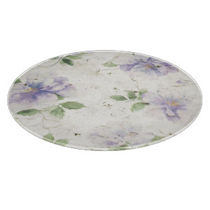 Pretty Purple Lavender Flowers Cutting Board