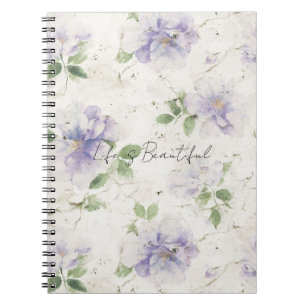 Pretty Purple Lavender Flowers Notebook