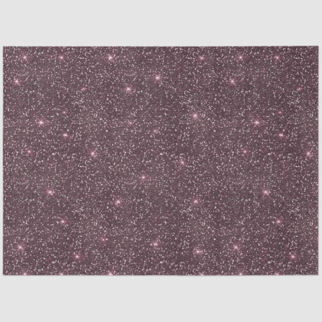 Pretty Purple Lights and Glitter Christmas Tissue Paper (Front)
