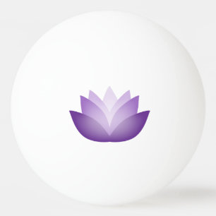 Pretty Purple Lotus Ping Pong Ball