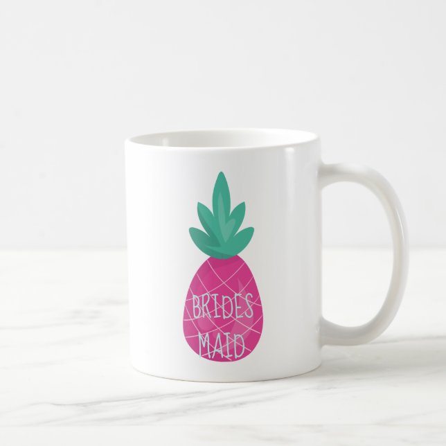 Pretty Purple Pineapple Bridesmaid Coffee Mug (Right)