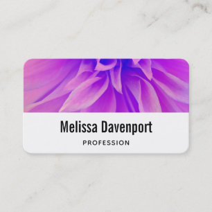 Pretty Purple Pink Flower Petals Business Card