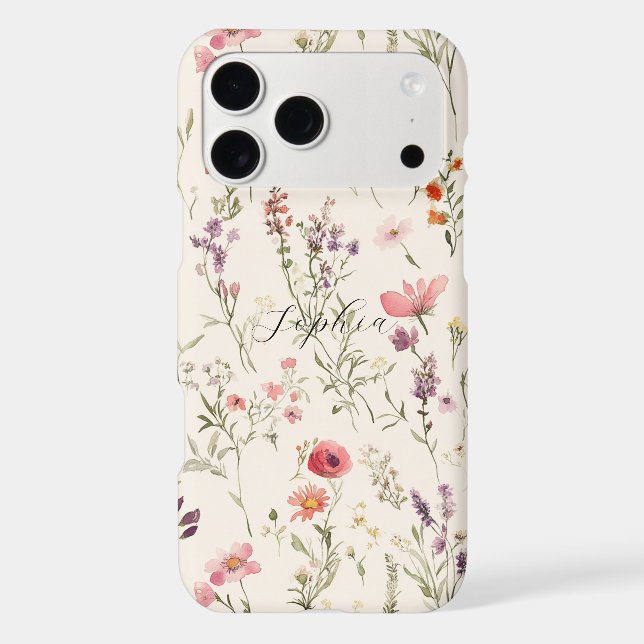 Pretty Purple Pink Red Flowers (Back)