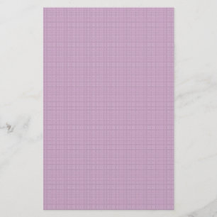Pretty purple plaid stationery