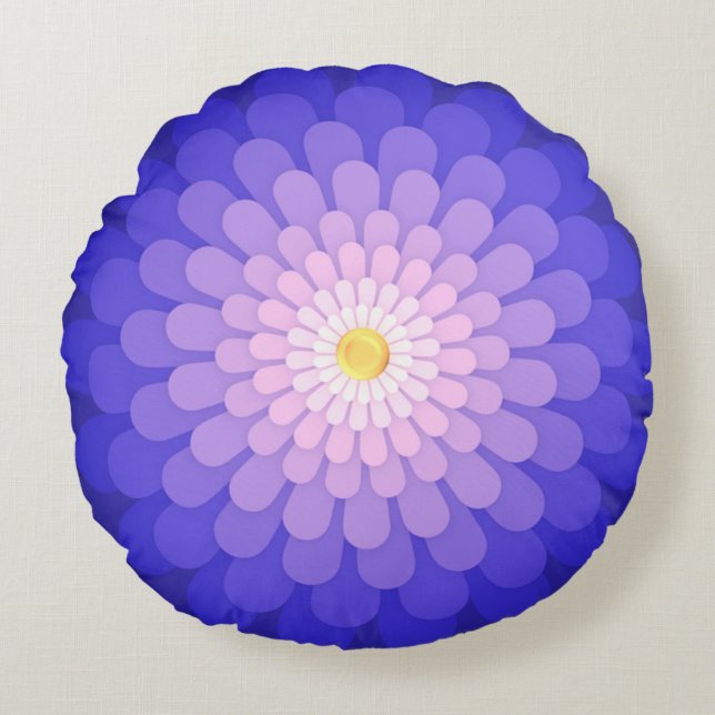 Pretty Purple Posy Pillow (Front)