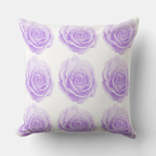 Pretty purple roses pattern cushion