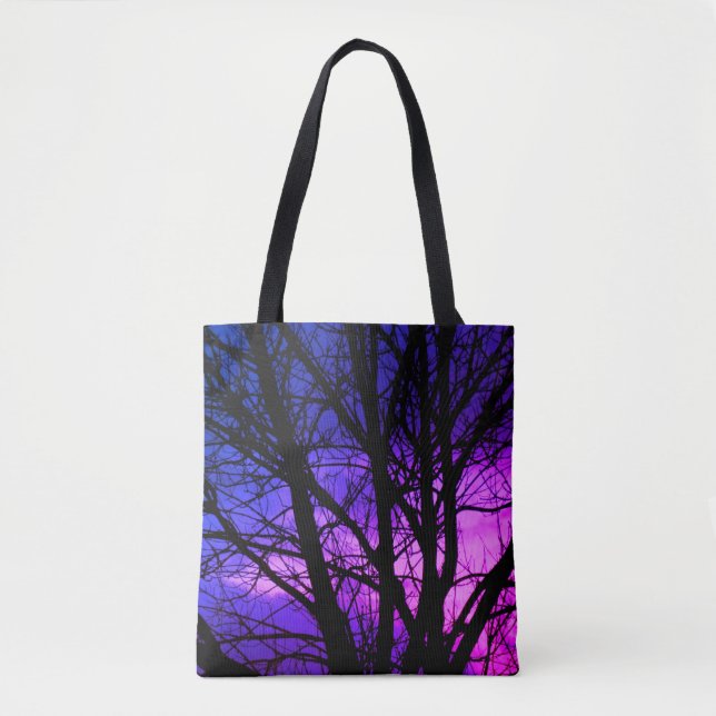 Pretty Purple Tree Bag (Front)
