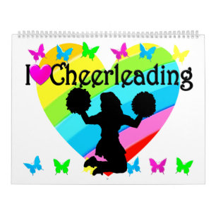 PRETTY RAINBOW I LOVE CHEERLEADING CALENDAR