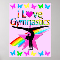 PRETTY RAINBOW I LOVE GYMNASTICS DESIGN