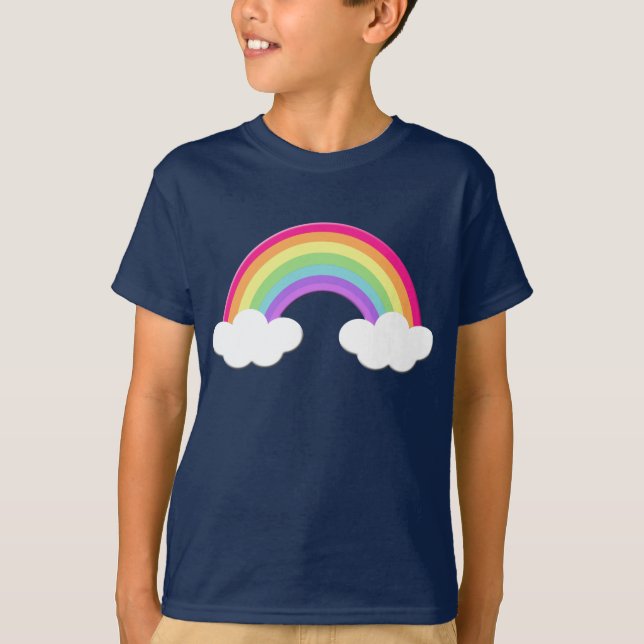 Pretty Rainbow Kids Tshirt (Front)