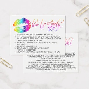 Pretty Rainbow Lips - How to Apply