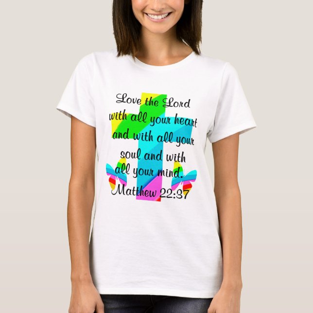 PRETTY RAINBOW MATTHEW 22:37 TEES AND APPAREL (Front)