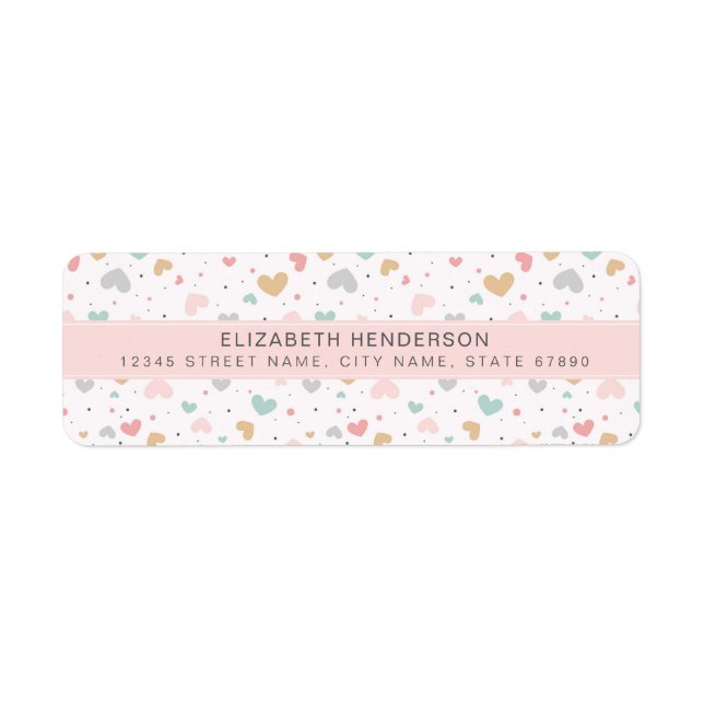 Pretty Rainbow Return Address Labels (Front)