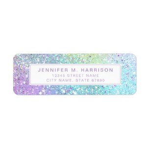 Pretty Rainbow Return Address Labels