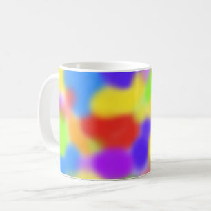 Pretty Rainbow Splodges Abstract Design - Coffee Mug