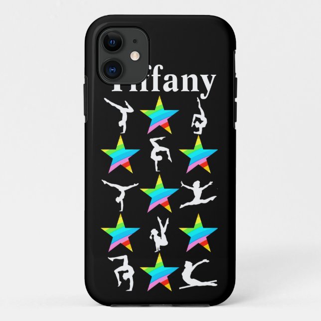 PRETTY RAINBOW STAR CUSTOM GYMNASTICS IPHONE CASE (Back)