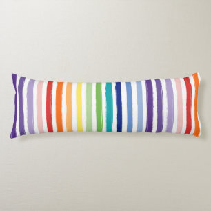 Pretty Rainbow Stripe Pattern Body Cushion