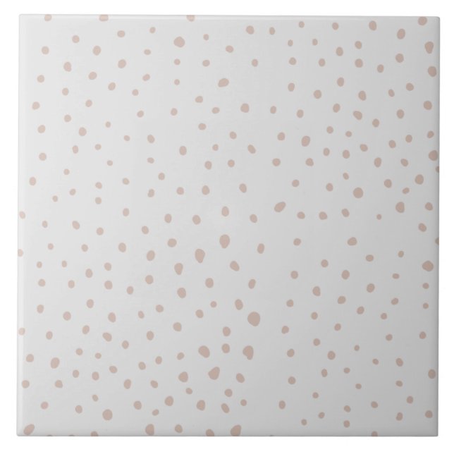 Pretty random Polka dot pattern Tile (Front)