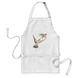 pretty realistic hummingbird standard apron