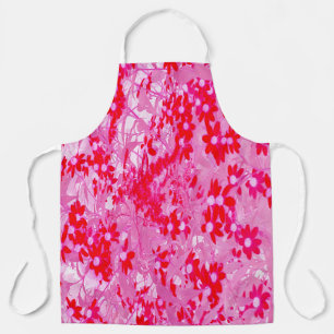 Pretty Red Flowers Apron